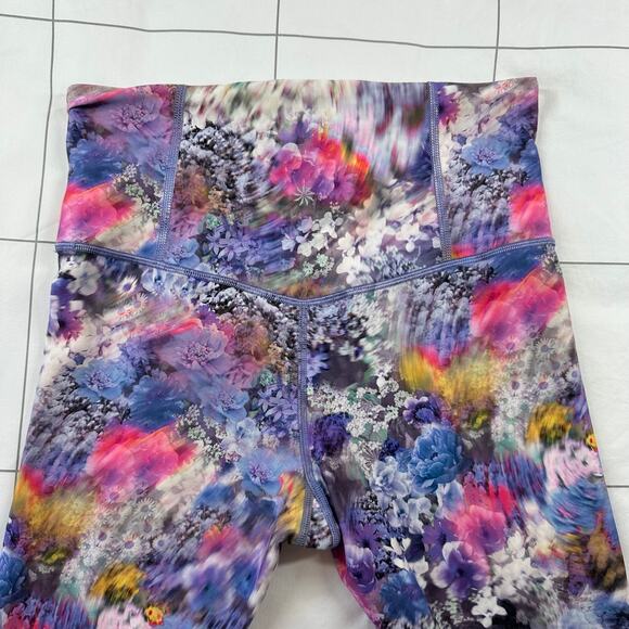 Athleta Leggings Womens Small Elation Capri Renewed Bloom Chrome Yoga Gym Active - Picture 7 of 11